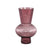 PTMD Anouk Purple solid glass vase ribbed round taps