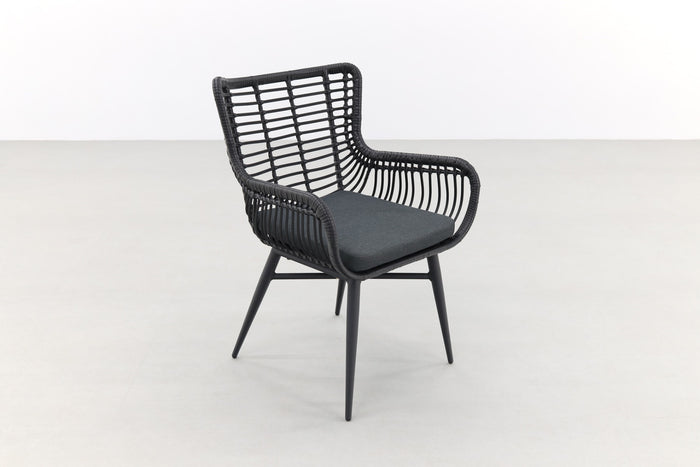 VDG Jasmine black|Rome grey 240 cm. tuinset - 7-delig