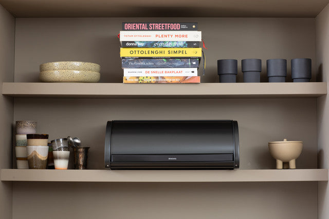 Brabantia Broodtrommel met Schuifdeksel - Confident Grey