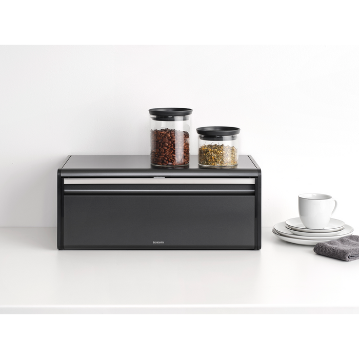 Brabantia Broodtrommel met Klepdeksel - Confident Grey