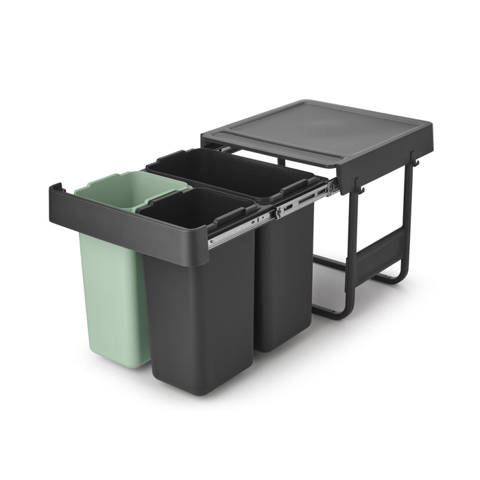 Brabantia Sort & Go Inbouw Prullenbak - 10 + 10 + 20 l