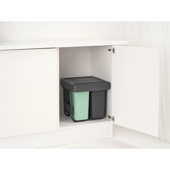 Brabantia Sort & Go Inbouw Prullenbak - 10 + 10 + 20 l