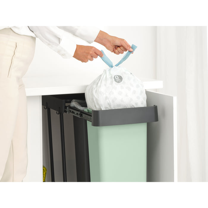 Brabantia Sort & Go Inbouw Prullenbak - 2 x 30 l