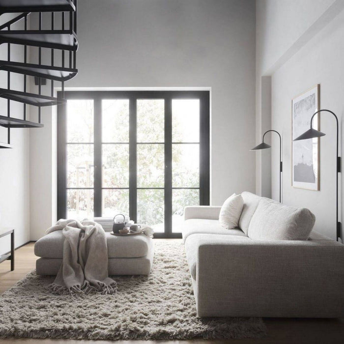 Rowico Home Duncan 3-Zits Bank - Lichtgrijze Stof