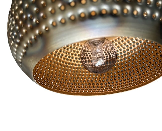 Freelight Hanglamp Fuoco Bruin Zwart 5 Lichts Ø 40cm  E27 Fitting