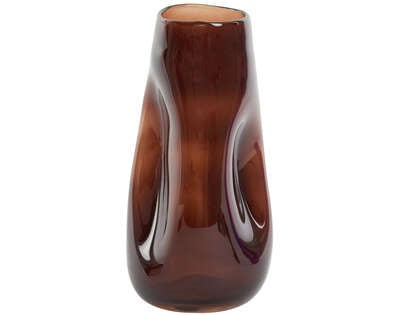 Light & Living Light&living Vaas Ø18x35 cm RANUA glas metallic bruin