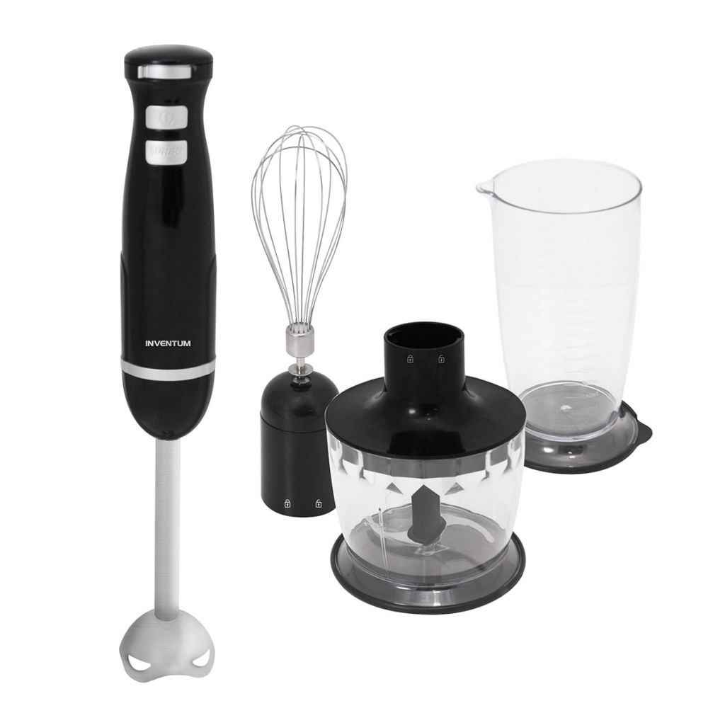 Inventum 4-delige Staafmixerset 600 W 0,7 L zwart MX301S