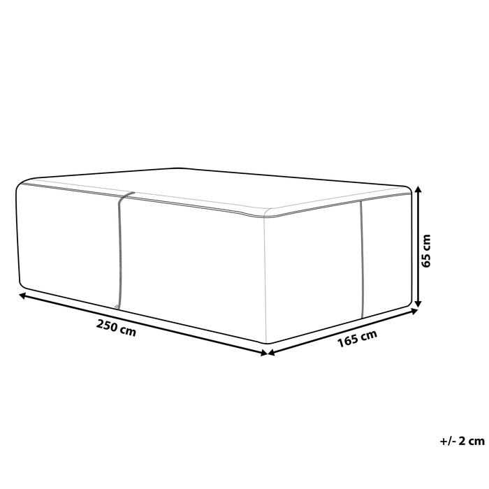 Beliani-CHUVA-Beschermhoes voor loungeset SANO-Grijs -Polyester