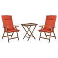 Beliani - AMANTEA - Bistroset - Donkerbruin - Acaciahout