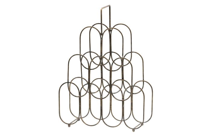 WOOOD Feast wijnrek metaal antique brass