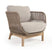 Kave Home - Catalina fauteuil gemaakt met beige touw en FSC massief