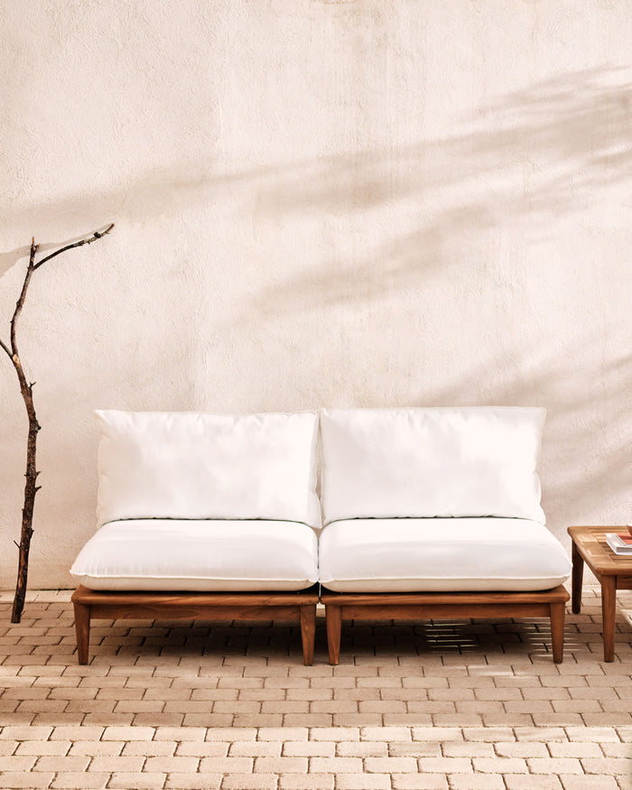 Kave Home - Set Portitxol van 2 modulaire fauteuils in massief