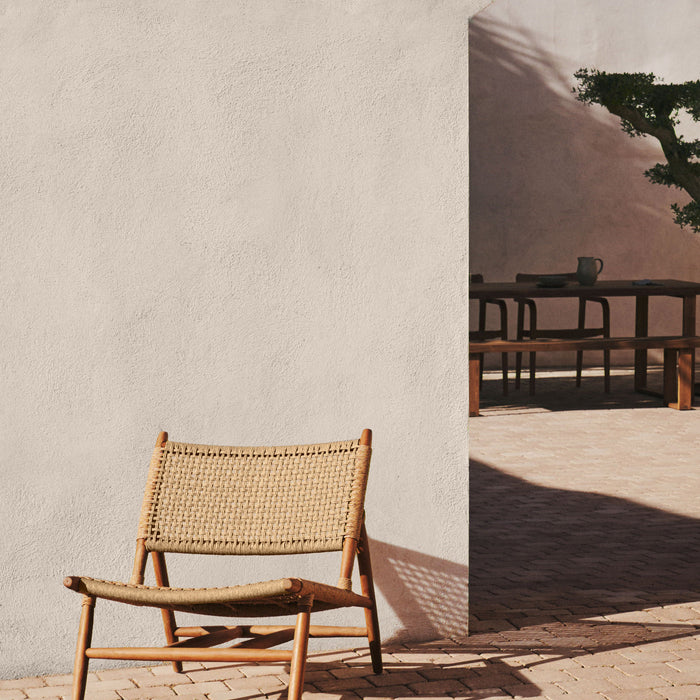 Kave Home - Codolar fauteuil in massief teakhout