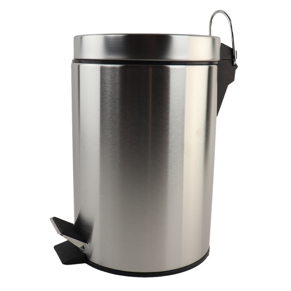 Nordix Pedaalemmer 3 liter Prullenbakje Badkamer Zilver RVS Toilet