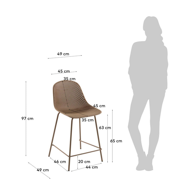 Kave Home - Quinby buitenkruk beige hoogte 65 cm