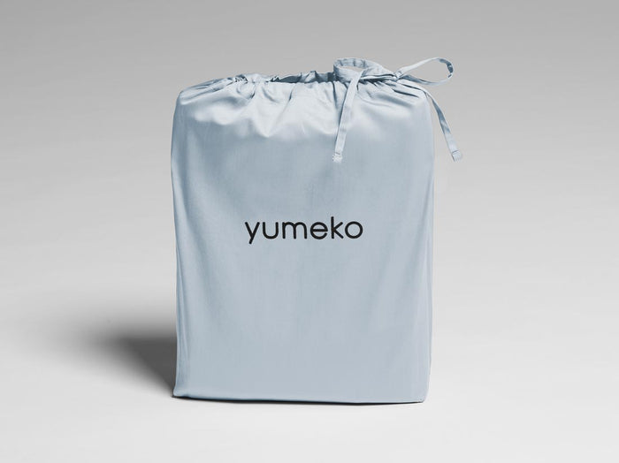 Yumeko kinderdekbedovertrek katoen satijn sky blue 120x150