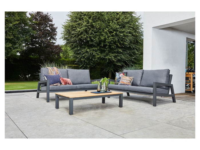 Suns Lago loungeset - hoekbank - Antraciet