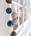 Cotton Ball Lights regular lichtslinger blauw - Steel blue 50