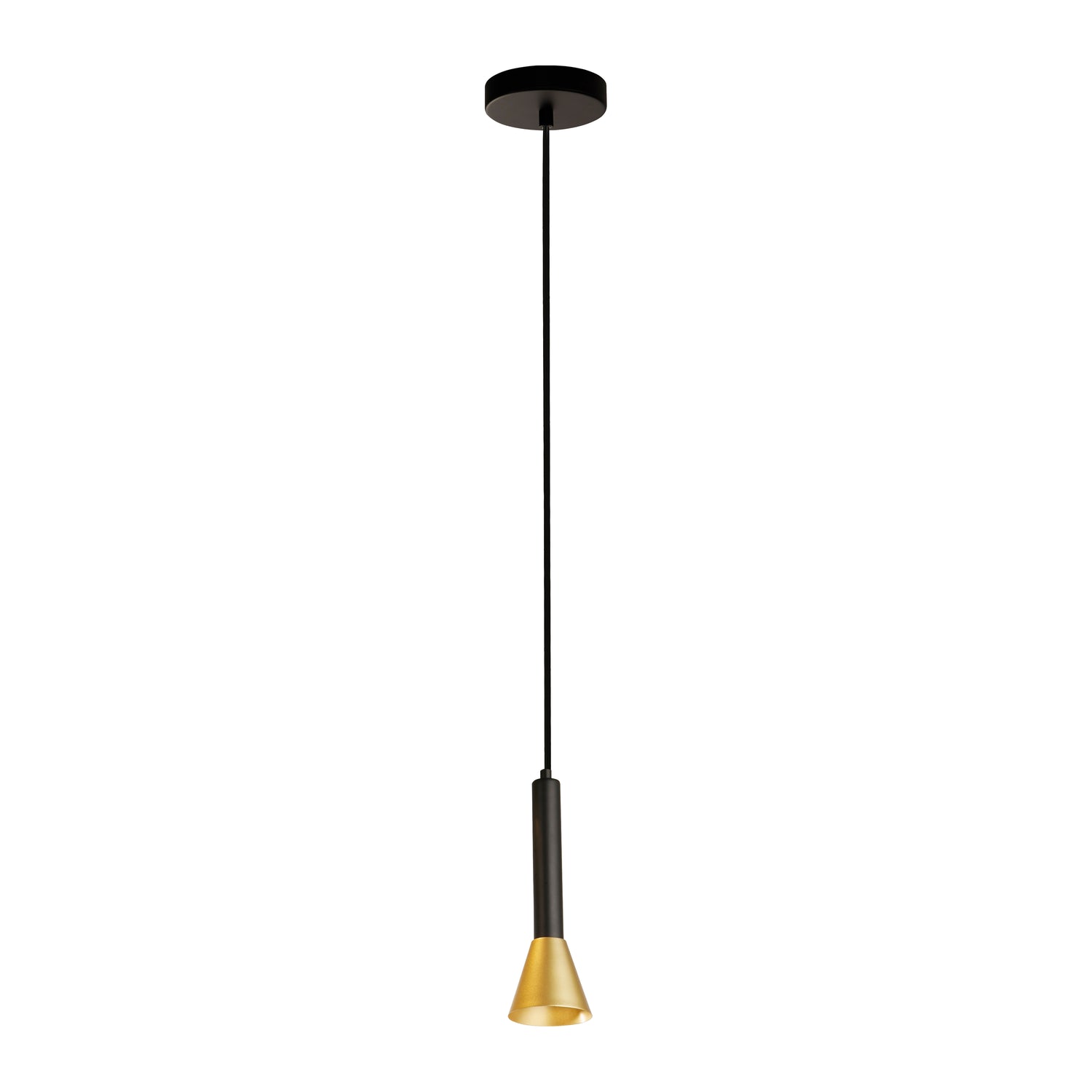 Searchlight Signal Hanglamp - Zwart/Goud