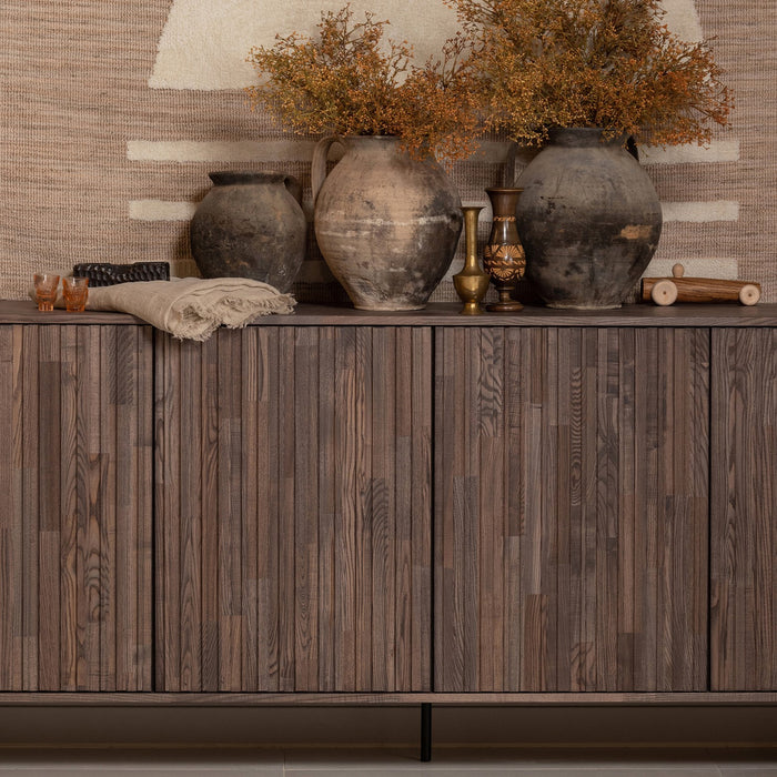 WOOOD New Gravure Dressoir B 200 cm - Essen - Espresso