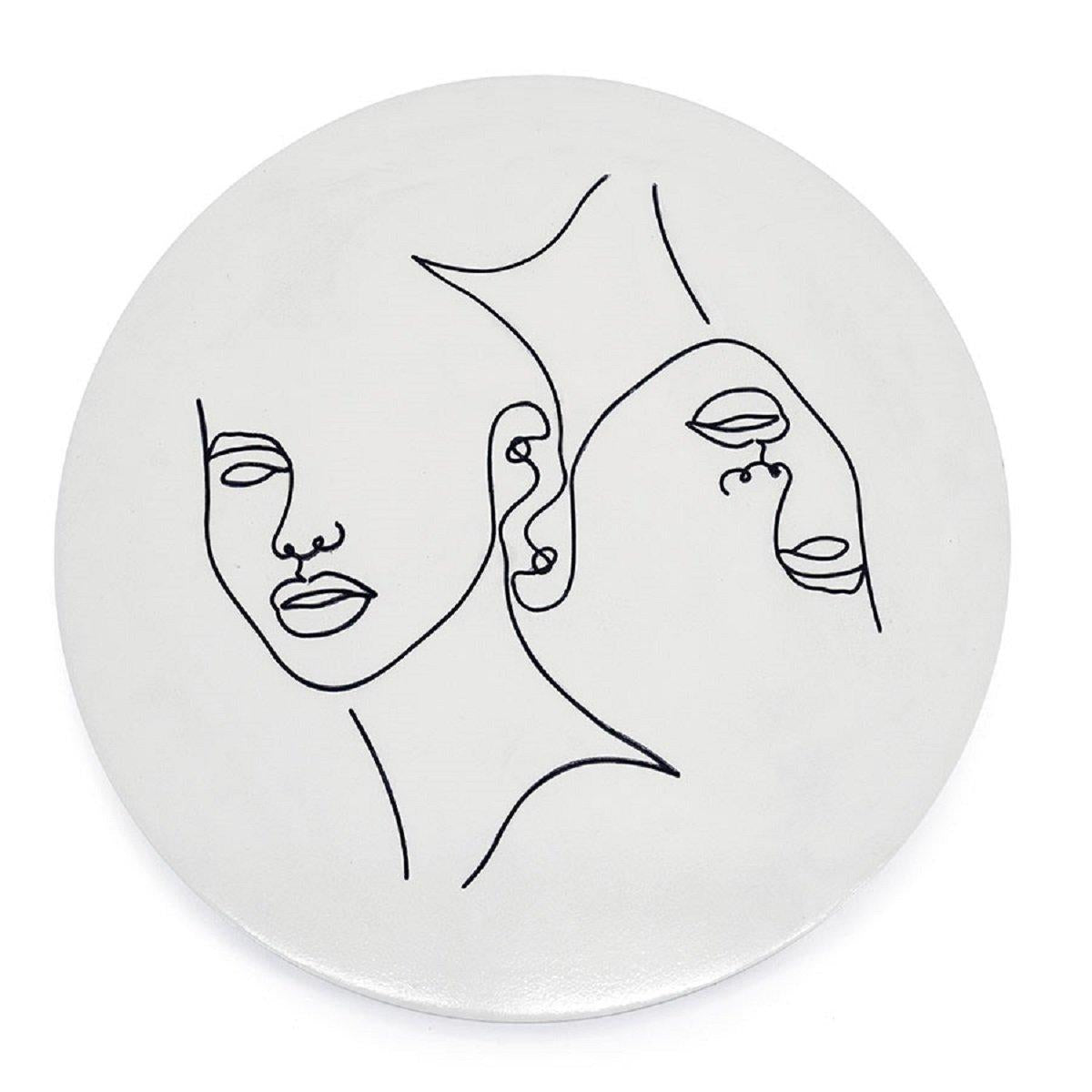 Furnilux -  Wand deco Abstract groot Clay