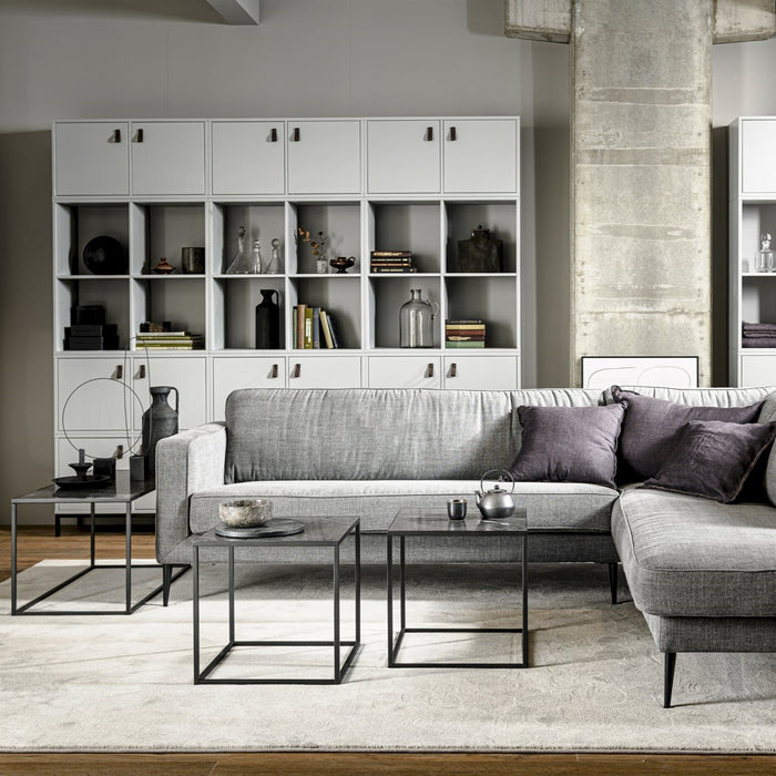 vtwonen Lower Case Modulaire Wandkast 2 Vakken - Open - Betongrijs - Incl. Onderstel