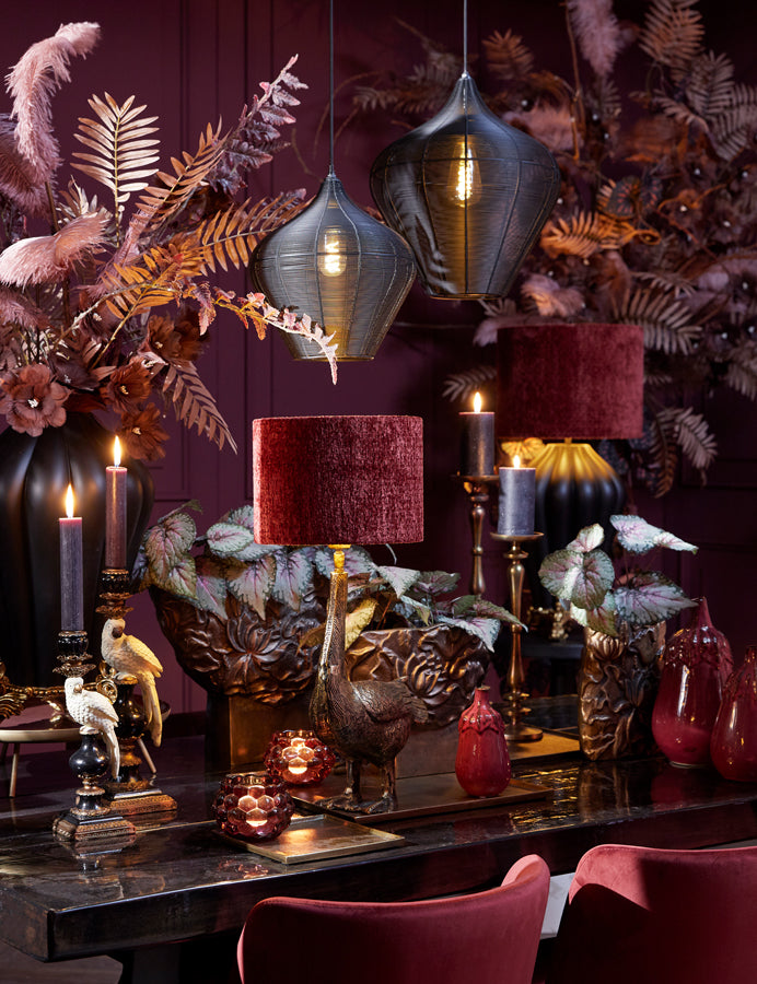 Light & Living Hanglamp Alvaro - Zwart - Ø27x29,5 cm