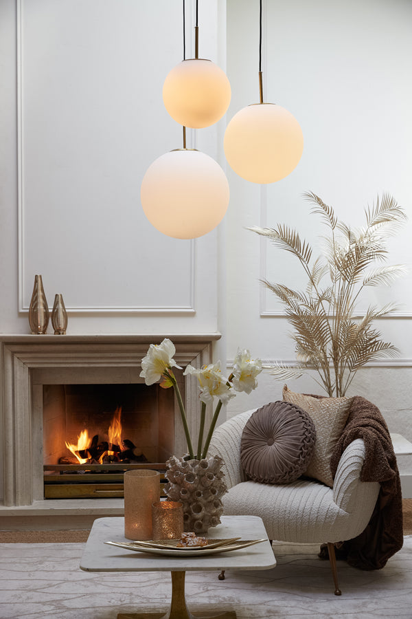 Light & Living - Hanglamp MEDINA - Ø25x25cm - Wit