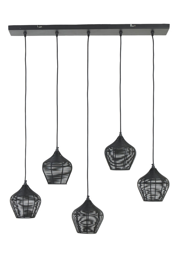 Light & Living - Hanglamp ALVARO - 100x20x122cm - Zwart