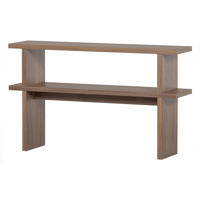 vtwonen Couchtable Sidetable - Noten Veneer - Naturel - 72x120x30