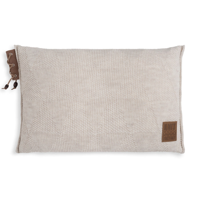 Knit Factory Jay Sierkussen - Beige - 60x40 cm