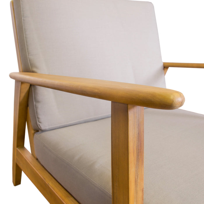 SenS-Line Lissabon Loungestoel Acaciahout - Taupe