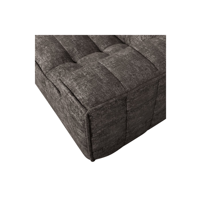 WOOOD Timor 4-Zits Bank - Polyester - Grafiet Melange - 81x297x92