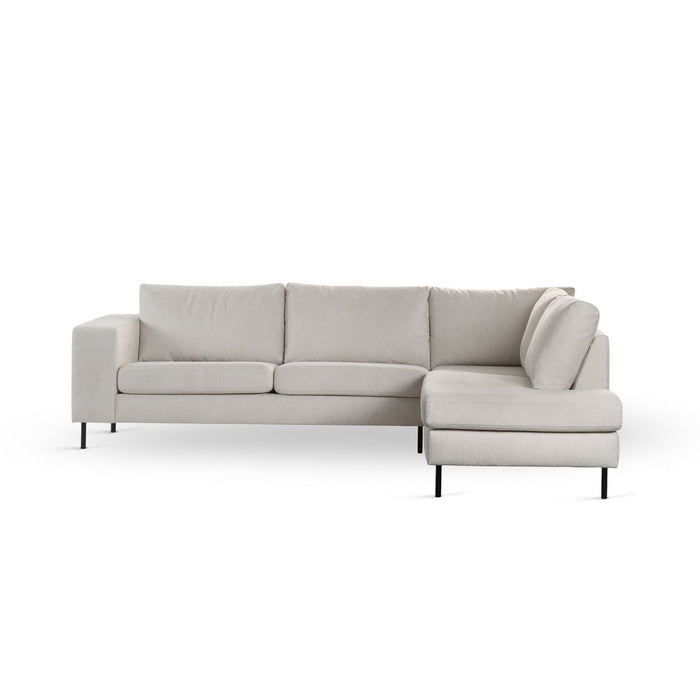 Vurna Suzanne 3-zits hoekbank rechts stof - beige