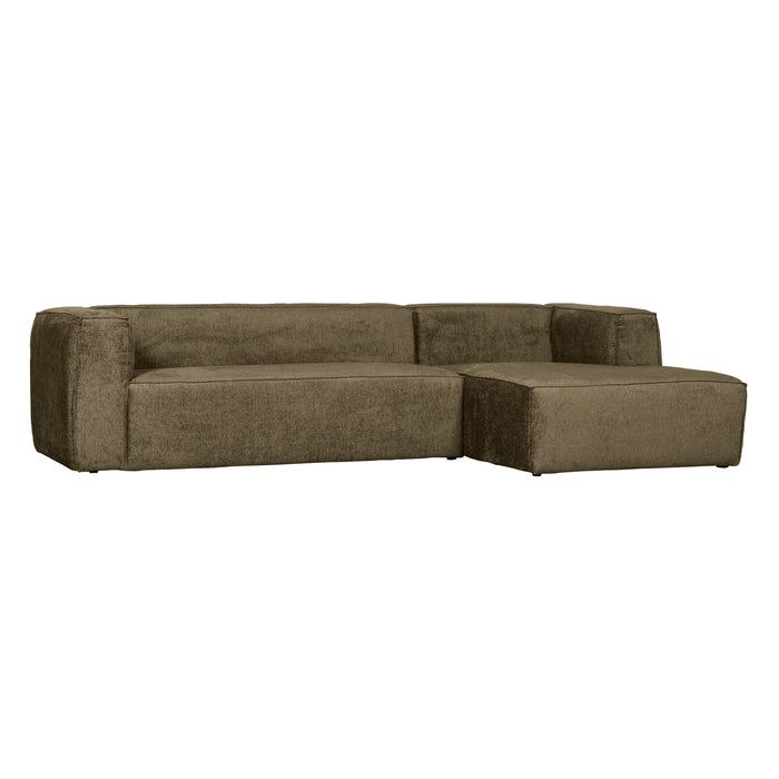 WOOOD Bean Hoekbank met Chaise Longue Rechts - Velvet - Moss