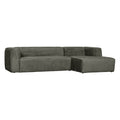 WOOOD Bean Hoekbank met Chaise Longue Rechts - Velvet - Waterplant