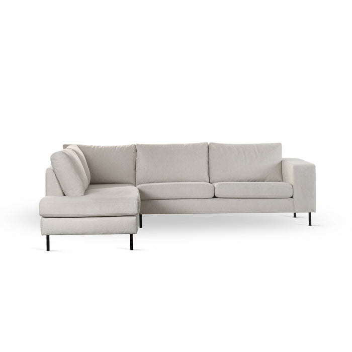 Vurna Suzanne 3-zits hoekbank links stof - beige
