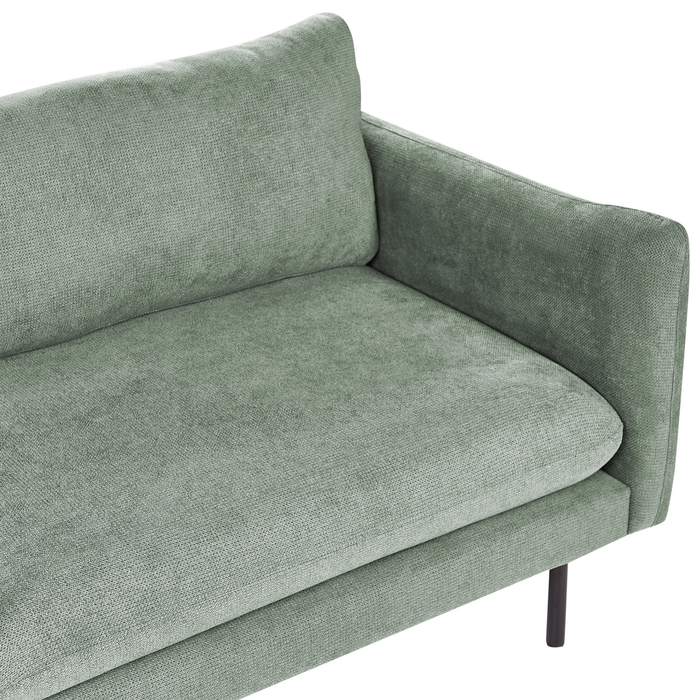 Beliani - VINTERBRO - Hoekbank - Lichtgroen - Rechtszijdig - Polyester