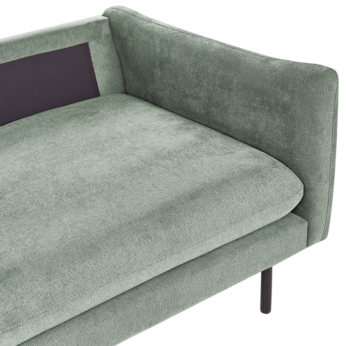 Beliani - VINTERBRO - Hoekbank - Lichtgroen - Rechtszijdig - Polyester