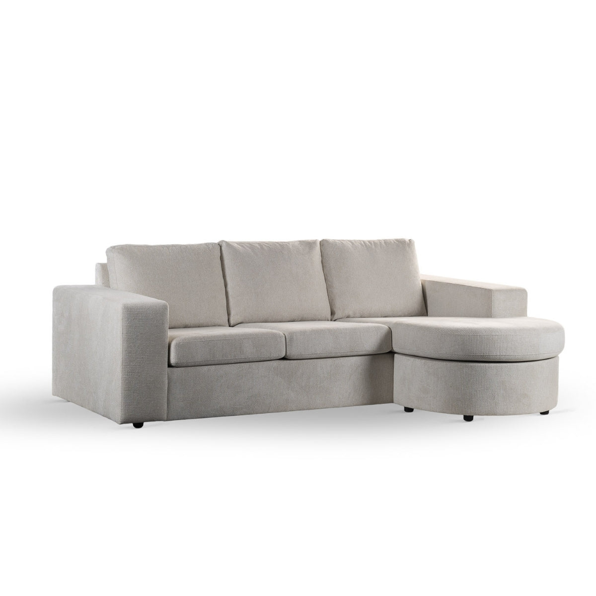 Vurna Niall 3-zits hoekbank links|rechts stof - beige