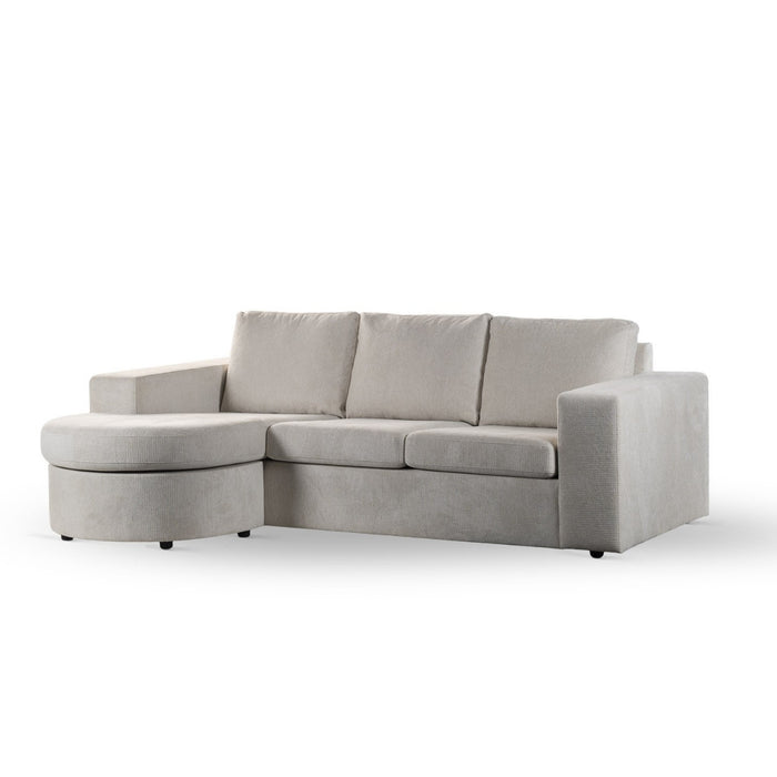 Vurna Niall 3-zits hoekbank links|rechts stof - beige