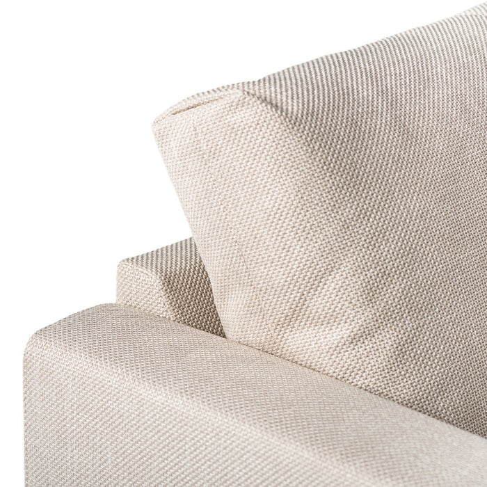 Vurna Norris 3-zits hoekbank rechts stof - beige