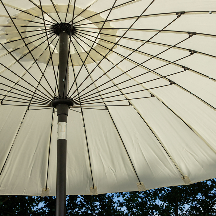 Nest outdoor Einar Parasol Ø 270 cm - Wit