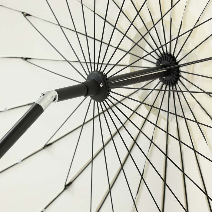 Nest outdoor Einar Parasol Ø 270 cm - Wit