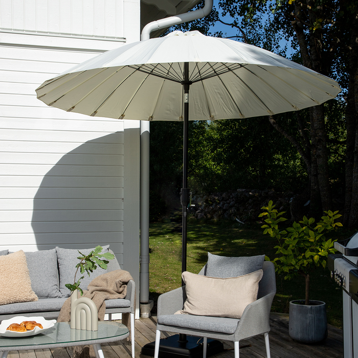 Nest outdoor Einar Parasol Ø 270 cm - Wit