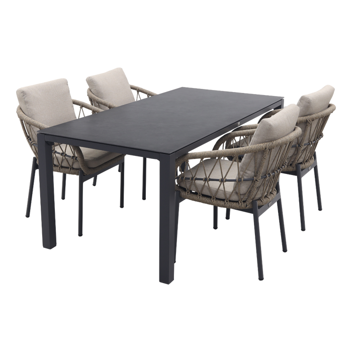 VDG Julia|Chaneo tuinset - 180x90 cm. - 5-delig