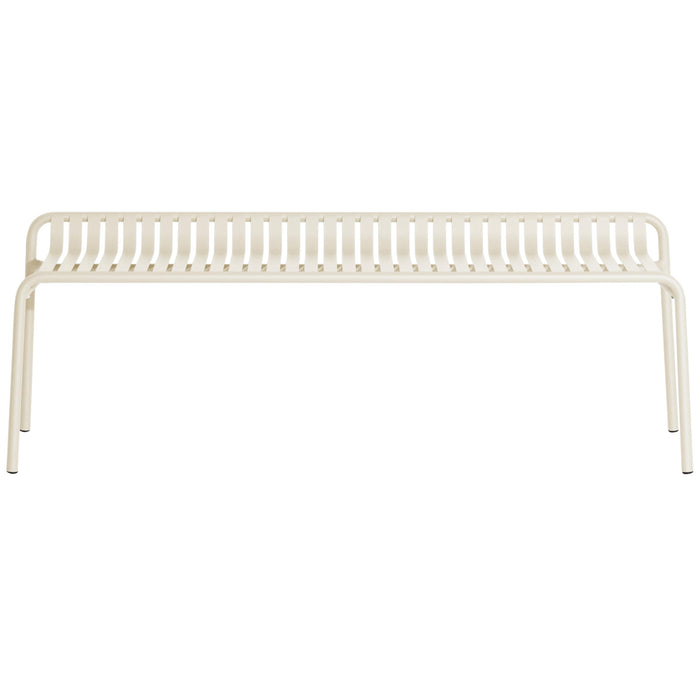 Petite Friture Week-end tuinbank zonder rugleuning Ivory