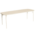 Petite Friture Week-end tuintafel 220x85 met dicht blad Ivory