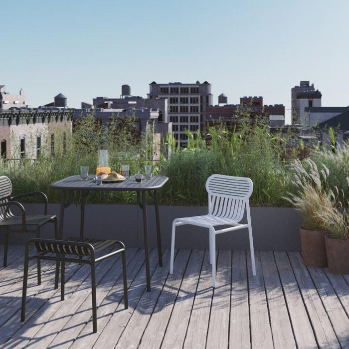 Petite Friture Week-end tuinstoel met armleuningen Pearl Grey