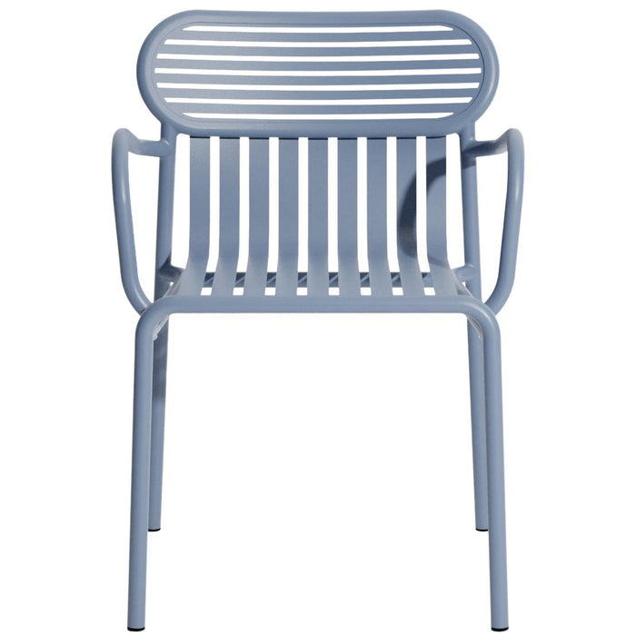 Petite Friture Week-end tuinstoel met armleuningen Pigeon Blue